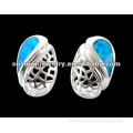 blue fire opal earrings